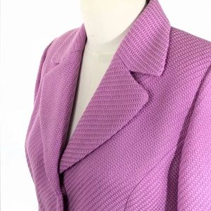 LOFT 100% Wool Textured Blazer Structured Jacket